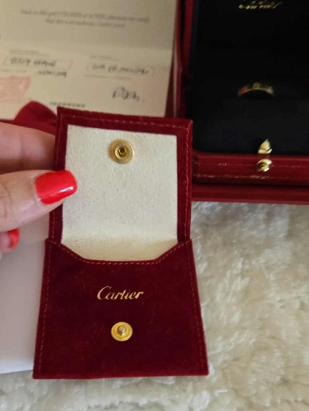*Authentic**Giftable* Cartier Gold Love Ring